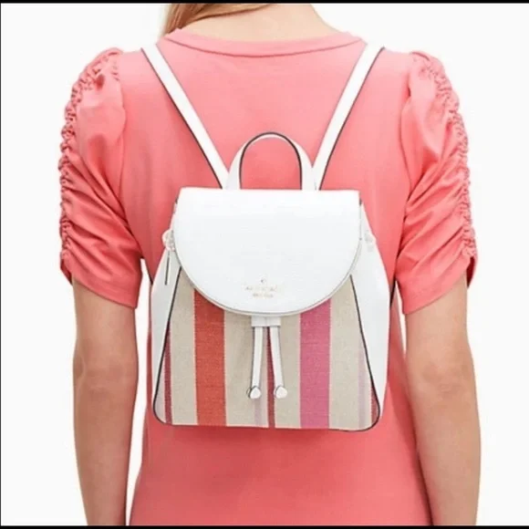 ♠️ kate spade ♠️ Leila Canvas & Pebbled Leather Medium  display picture 3